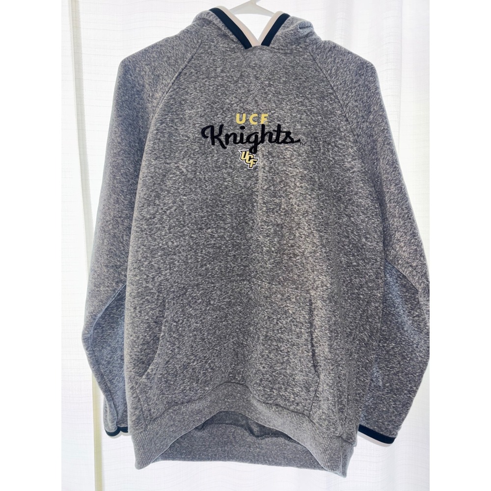 Champion UCF Knights HoodieSweatshirt Grey Heathered Women Large NCAA Collegiate